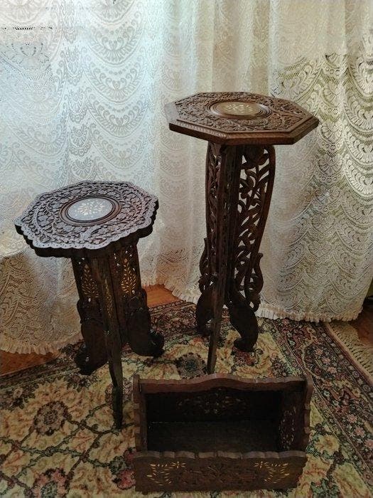 Table dappoint (3) - Teck, Antiek en Kunst, Curiosa en Brocante