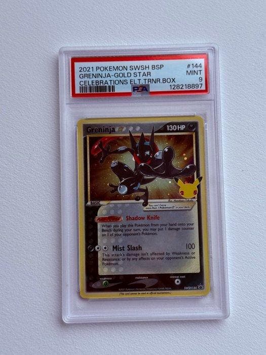 Pokémon - 1 Graded card - Greninja 144 Foil - PSA 9 - Sword, Hobby & Loisirs créatifs, Jeux de cartes à collectionner | Pokémon