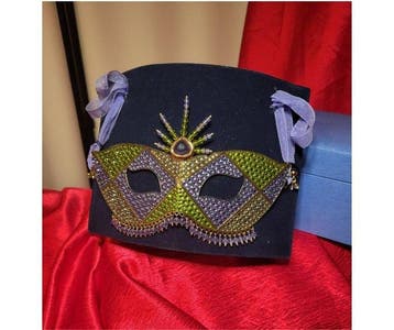 Swarovski - Figuur - Mask yellow and purple - 1806193 - Box