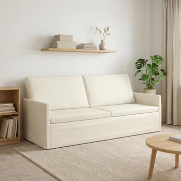 vidaXL 3-zits sofa Crèmekleurig 190 x 81 x 82 cm Corduroy, Verzenden