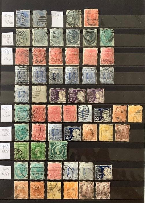 Australië 1854/1905 - Australië Oude Staten: New South, Timbres & Monnaies, Timbres | Europe | Royaume-Uni