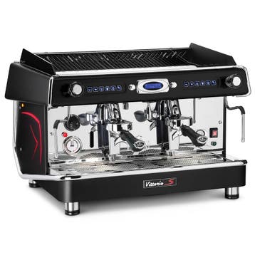 Espressomachine | VITTORIO S | Zwart | Automatisch | 2, Verzenden, Nieuw in verpakking