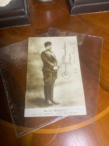 Photographie militaire - Carte postale photo signée Benito