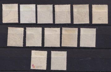 Frankrijk 1881/1892 - Volledige reeksbelasting - Yvert taxe, Gestempeld