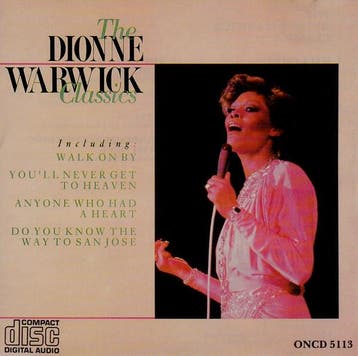 Dionne Warwick - The Dionne Warwick Classics (CD, 1987), Verzenden, Zo goed als nieuw