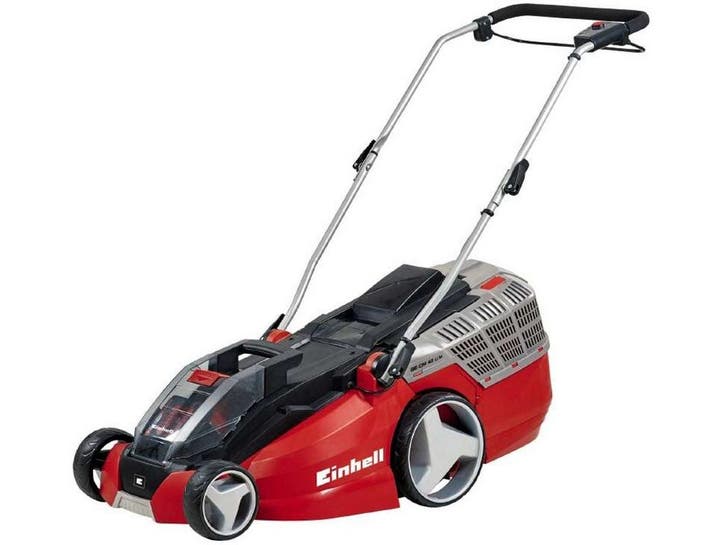Einhell GE-CM 43 Li M - Accu Grasmaaier - 43 cm maaibreedte, Tuin en Terras, Grasmaaiers, Zo goed als nieuw, Verzenden
