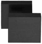 Voordeurknop SQUARE LSQ60V Vast Excentrisch mat zwart