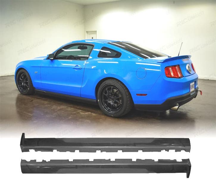 BAS DE CAISSE FORD MUSTANG 13-14 LOOK GT NOIR MAT, Auto-onderdelen, Carrosserie, Verzenden