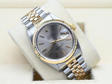Rolex Datejust Ref. 16233 Year 1993 (Box & Papers), Bijoux, Sacs & Beauté, Ophalen of Verzenden, Polshorloge