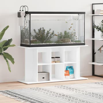 vidaXL Aquariumstandaard 120x40x60 cm bewerkt hout wit, Verzenden