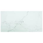 vidaXL Tafelblad 100x50 cm 6 mm gehard glas met marmeren, Verzenden, Nieuw