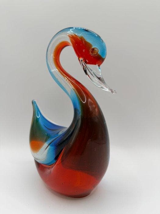 Murano - Figuur - Murano Glass Swan - Glas, Antiquités & Art, Curiosités & Brocante