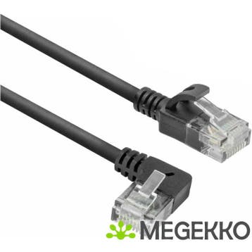ACT Zwarte 5 meter U/UTP CAT6A LSZH slimline patchkabel met, Verzenden, Nieuw