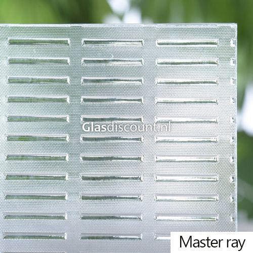 Enkel glas figuurglas Master-ray blank 8mm, Doe-het-zelf en Bouw, Glas en Ramen, Nieuw, Verzenden
