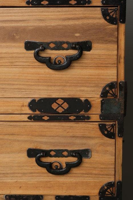 Ishôdansu  (ladenkast voor kleding) - Kiri (Paulownia), Antiquités & Art, Antiquités | Autres Antiquités