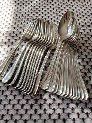 Christofle - Luc Lanel - Tafelservies voor 12 (24) - Boréal