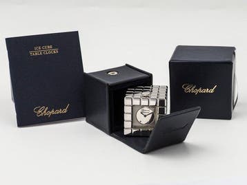 Tafelklok - Chopard - Ice Cube Table Alarm Clock - 316L