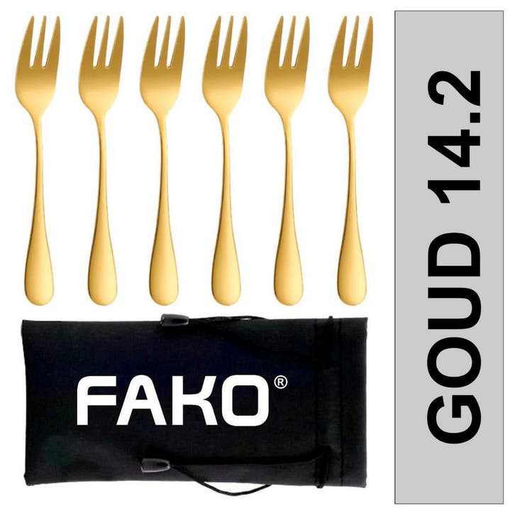 Fako Bijoux - Gebaksvork / Dessertvork Classic - Vorkjes -, Maison & Meubles, Cuisine | Couverts, Envoi
