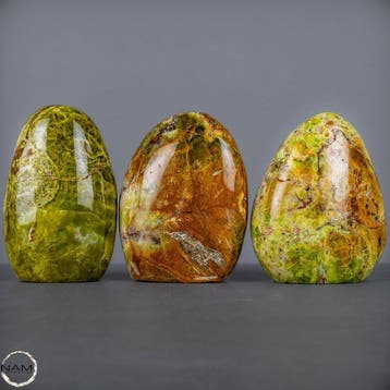 Majestueuze groene opaal-vrijvormen-set – Een buitengewoon
