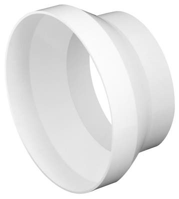 Kunststof verloopstuk van Ø 125mm naar Ø 120mm, Verzenden