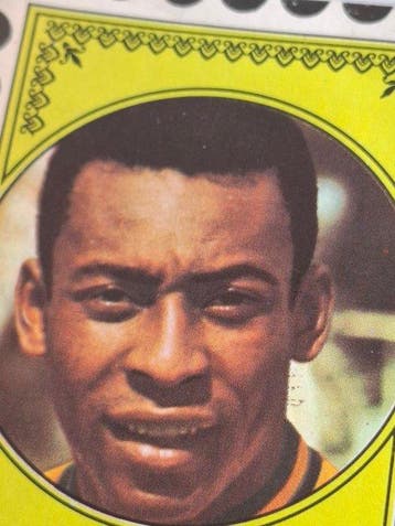 1972/73 Vanderhout Voetbalsterren Pelé Non collé - 1 Sticker, Verzamelen, Nieuw