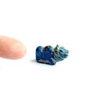 Bactrian lapis lazuli XS Bull Bead Talisman - 17 mm (Zonder