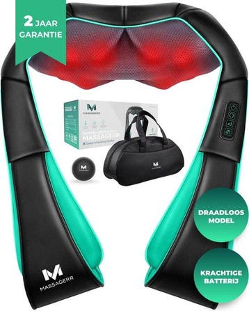2dekans | Massagerr® Shiatsu Massagekussen 2.0 – Draadloos –, Ophalen of Verzenden