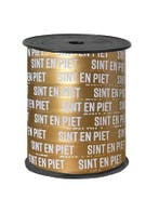 5m Sierlint goud Sint en Piet - krullint - cadeau versiering, Ophalen of Verzenden, Nieuw