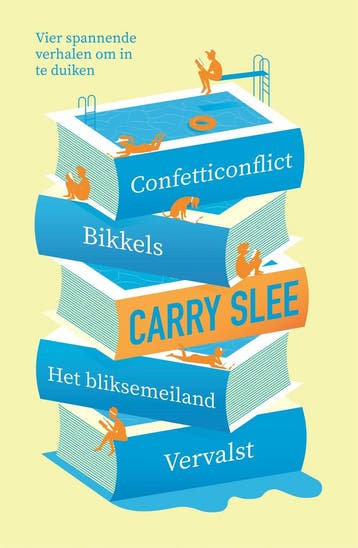 Confetticonflict ; Bikkels ; Het bliksemeiland ; Vervalst, Verzenden, Zo goed als nieuw, Carry Slee