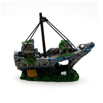 Gezonken boot / scheepswrak OS-190 - aquarium decoratie, Dieren en Toebehoren, Ophalen of Verzenden, Nieuw