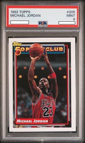 1992 Topps - 50 Point Club - Michael Jordan #205 Graded card, Verzamelen, Nieuw