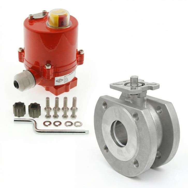 DN15 PN40 Vanne à Bille 2 Voies à Brides, 1 Pièce, en Acier, Bricolage & Construction, Outillage | Autres Machines, Envoi