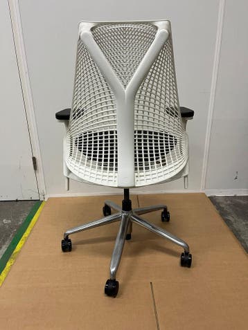 Witte Herman Miller Sayl Bureaustoel, Verzenden, Bureaustoel