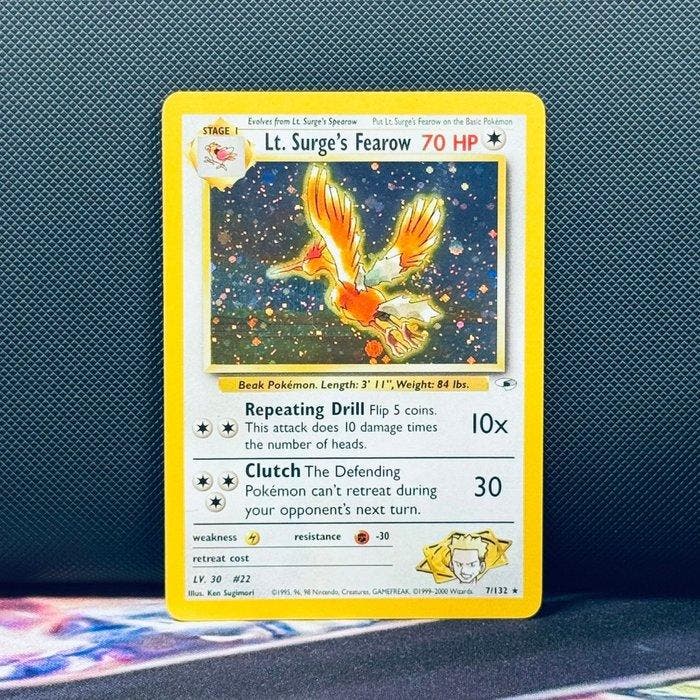 Pokémon Card - LT. SURGES FEAROW HOLO 7 - Pokémon, Hobby en Vrije tijd, Verzamelkaartspellen | Pokémon