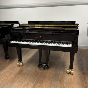 Steinway A, Verzenden, Zwart, Zo goed als nieuw, Hoogglans