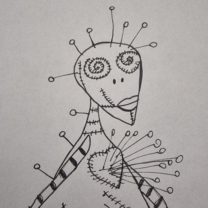 Tim Burton (1958) - Voodoo Girl, Antiek en Kunst, Kunst | Schilderijen | Modern