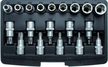 19-delige 1/2 Torx Bit dop & E-Type doppenset, Verzenden, Nieuw