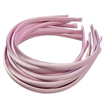 Fako Fashion - Diadeem - Satijn - 10mm - Lichtroze - 10, Verzenden