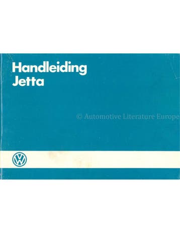 1986 VOLKSWAGEN JETTA INSTRUCTIEBOEKJE NEDERLANDS, Auto diversen, Handleidingen en Instructieboekjes