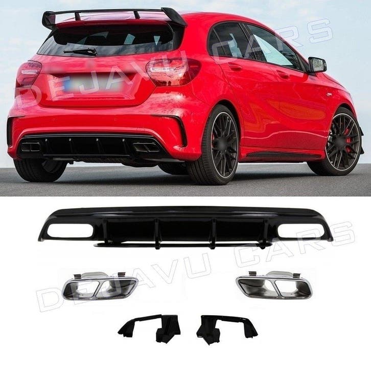 A45 AMG Look Diffuser voor Mercedes Benz A Klasse W176, Autos : Divers, Tuning & Styling, Enlèvement ou Envoi