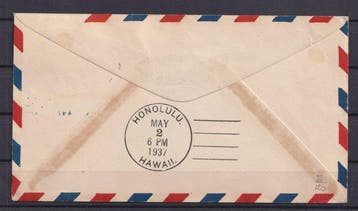 Verenigde Staten 1937 - Eerste vlucht van Macau naar, Gestempeld