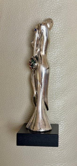 Beeldje - Bride and Groom(Sposi) - .925 zilver gelamineerd
