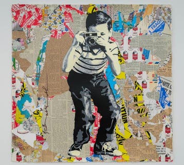 Mr Brainwash (1966) - Smile, Antiek en Kunst, Kunst | Schilderijen | Modern