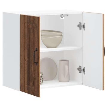 vidaXL Keukenbovenkast Lucca bewerkt hout oud houtkleurig, Verzenden
