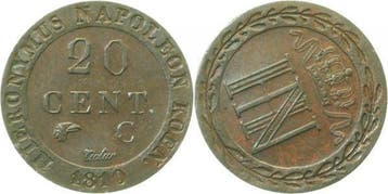 Duitsland 20 Cent Westfalen 1810 C Dickabschlag 5,9 g vor..., Verzenden