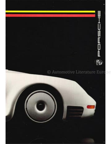 1986 PORSCHE PROGRAMMA BROCHURE ENGELS, Nieuw