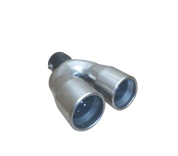 DOUBLE EMBOUT DÉCHAPPEMENT INOX, Verzenden