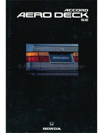 1992 HONDA ACCORD AERO DECK BROCHURE ENGELS, Nieuw