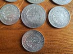 Frankrijk. Lot de 10 monnaies en argent (10 Francs et 50, Postzegels en Munten