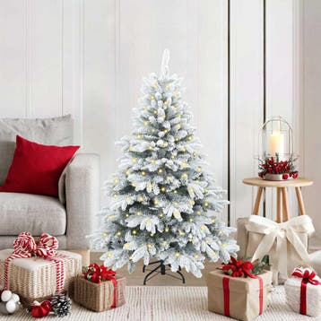vidaXL Kunstkerstboom met 150 LED met standaard Wit 120 cm, Verzenden